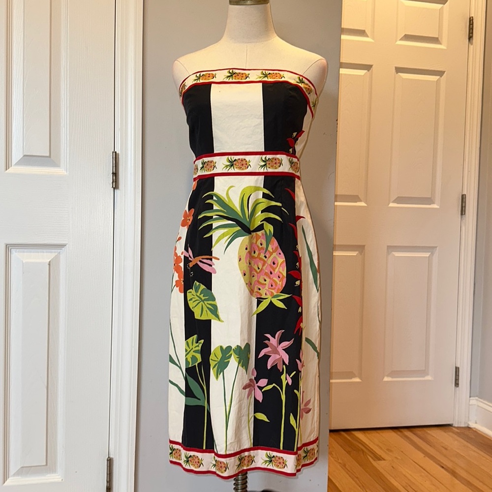 J Crew strapless midi dress